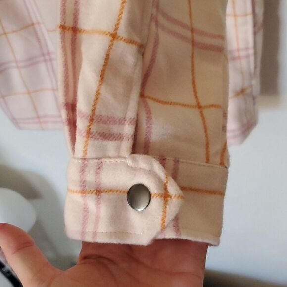 HFX Ladies Shirt Jacket in Pink Plaid Size M - Picture 11 of 16